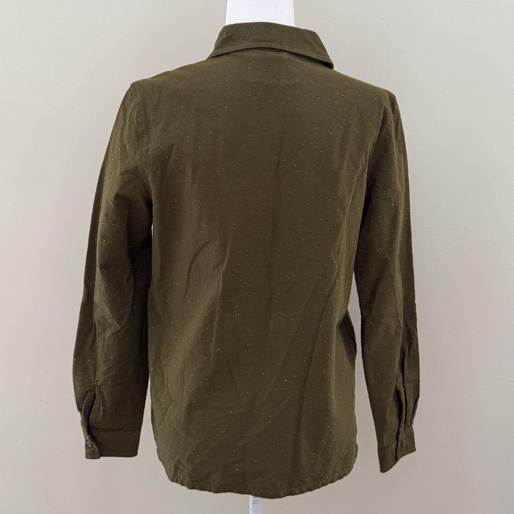 DAKINE Women's Olive Green Speckled Button Down Medium Shirt - Picture 6 of 12